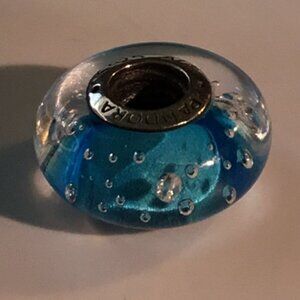 Pandora Dark Blue Effervescence Murano Glass Charm Retired